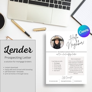 Carta de prospección de prestamistas, marketing de corredores hipotecarios, marketing de prestamistas, guía de prestamistas, guía de corredores hipotecarios, carta de oficial de préstamos