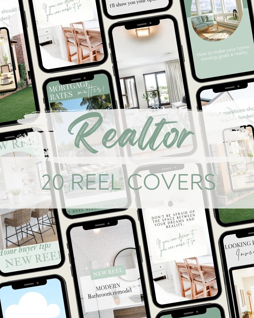 Realtor Reel Covers, Real Estate Reel Covers, Downloadable Instagram