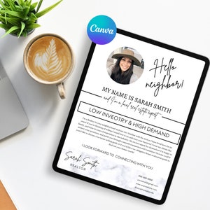 Carta del agente inmobiliario al vendedor, Carta de prospección, Marketing inmobiliario, Hola vecino, Carta agrícola del agente inmobiliario, Generación de leads para agentes inmobiliarios