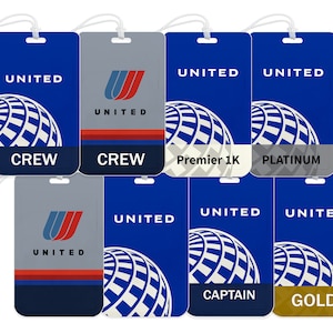 Etichetta per bagaglio porta carte badge United Airlines personalizza i piloti dell'aviazione di viaggio dell'equipaggio