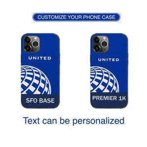 United Airlines Crew Aviation Phone Case iPhone 15 14 13 12 11 Pro Max XS XR Plus Samsung S24 S23 S22 S21 Ultra Pilot Crew Gift image 6