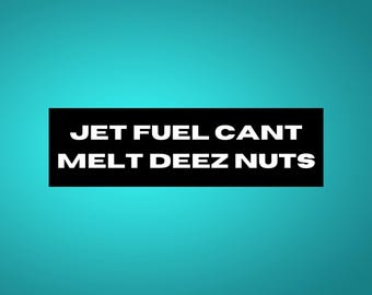 Funny Conspiracy Bumper Sticker Gen Z Sticker Meme Bumper Sticker Unhinged Car Decal Deez Nuts Satirical Sticker Weird Sticker Funny Sticker
