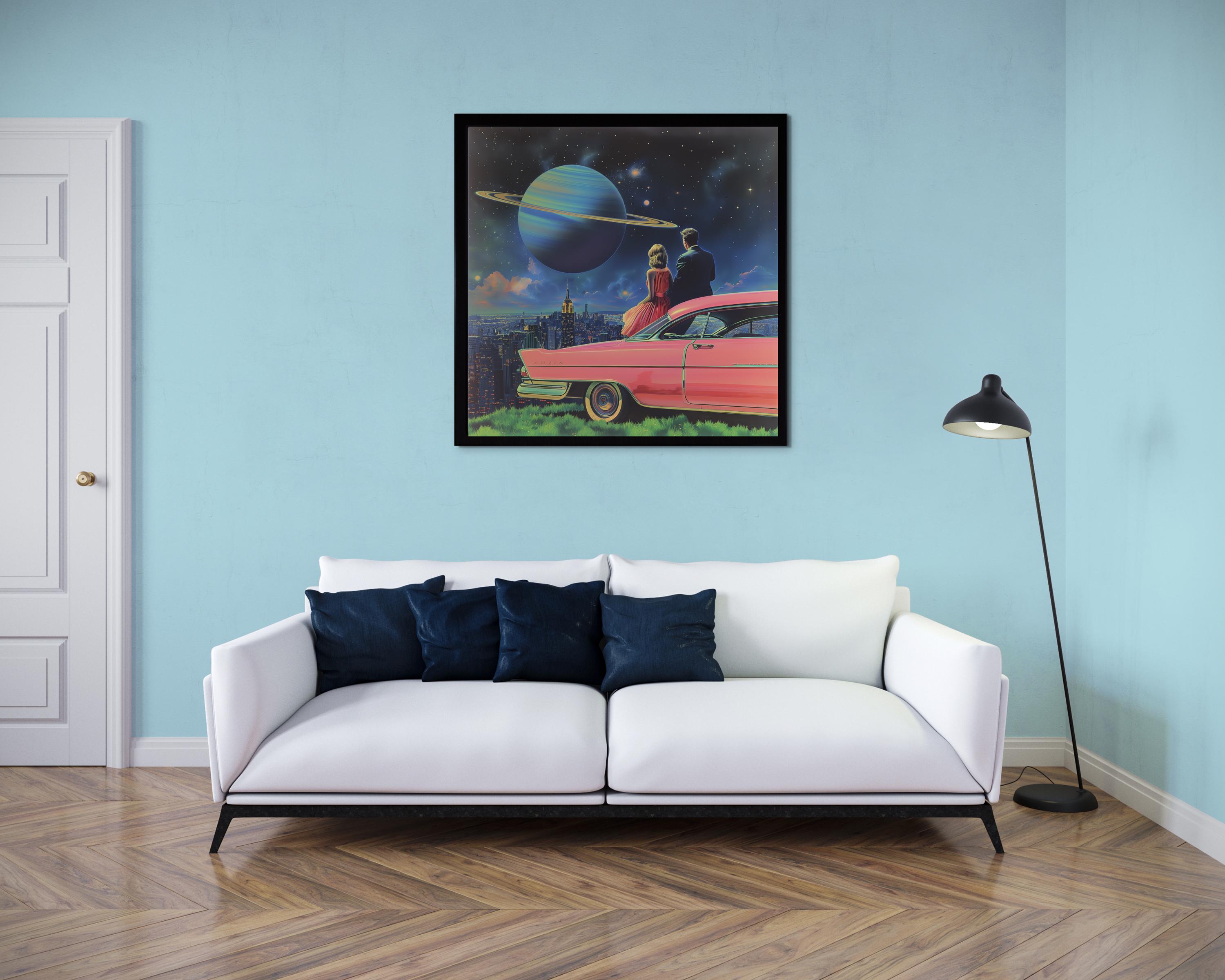 Vintage Scifi Collage Art Poster Retro Futuristic Art 1950s Space ...