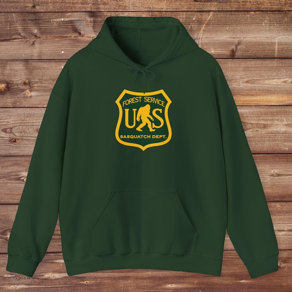 Sasquatch Forest Department Shirt  Bigfoot Hoodie Outdoorsman Shirt Camping Shirt Nature Lover Gift Yeti Shirt Gift for Him Cryptid Sweater