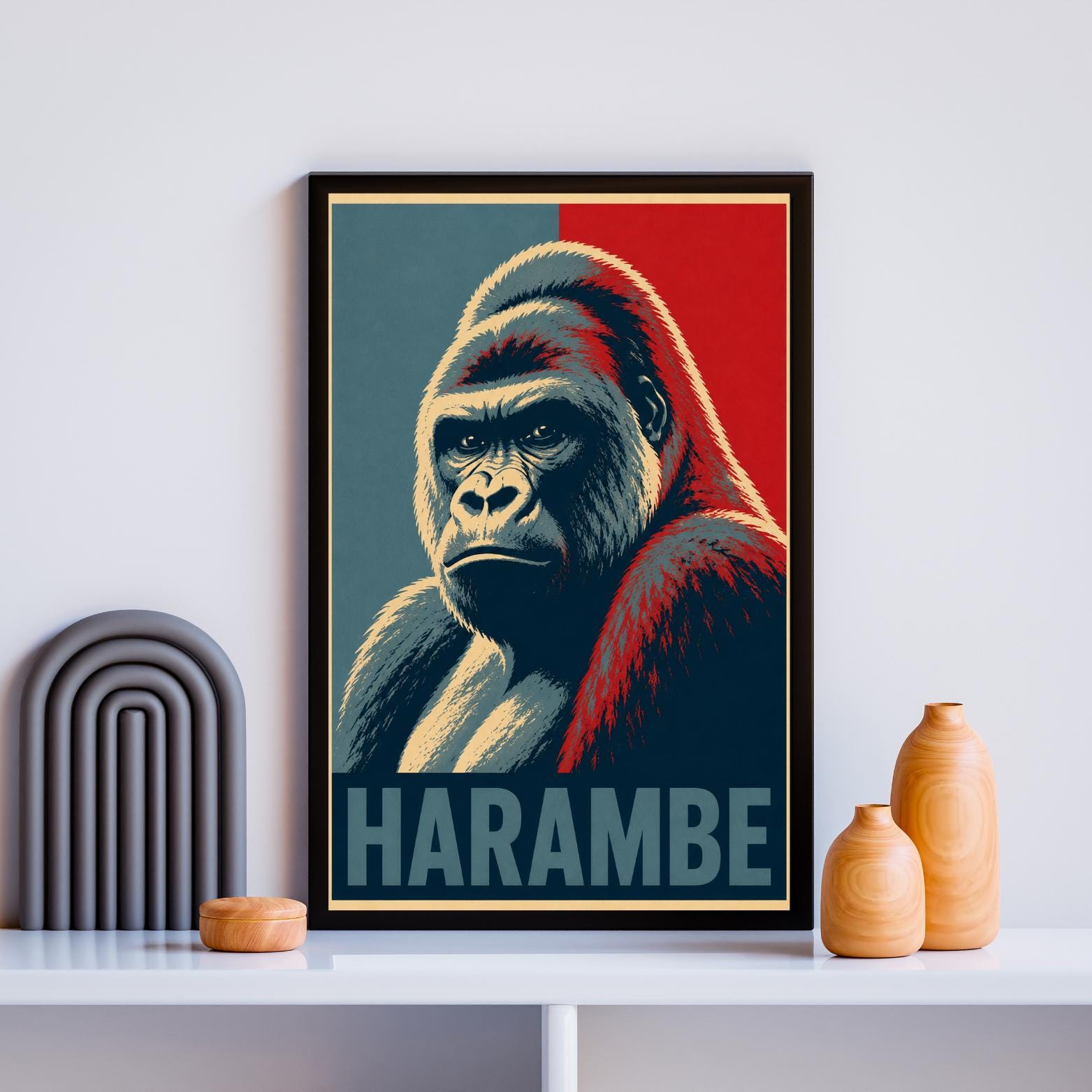 Gorilla Poster - Etsy