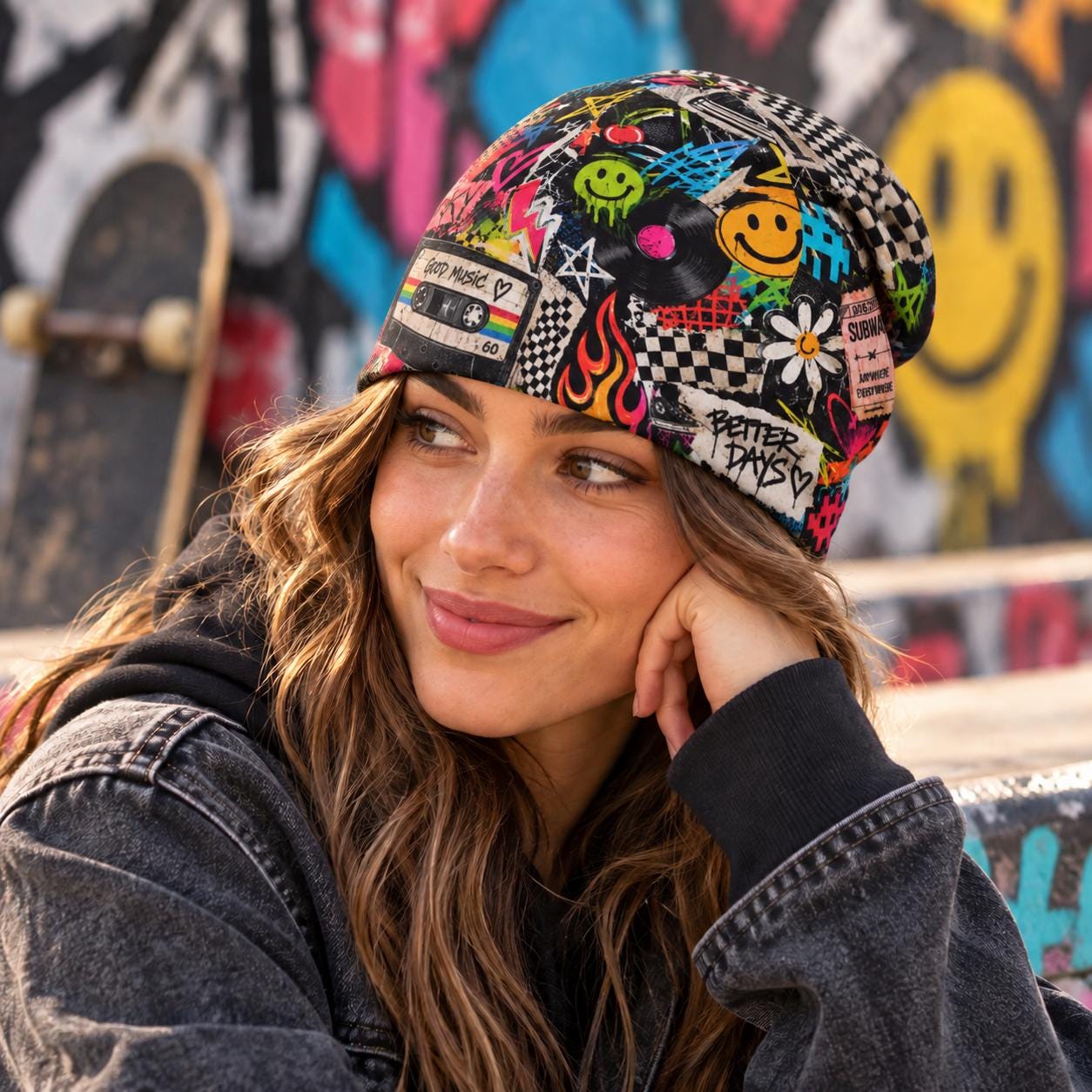 Retro Y2k Beanie - Etsy