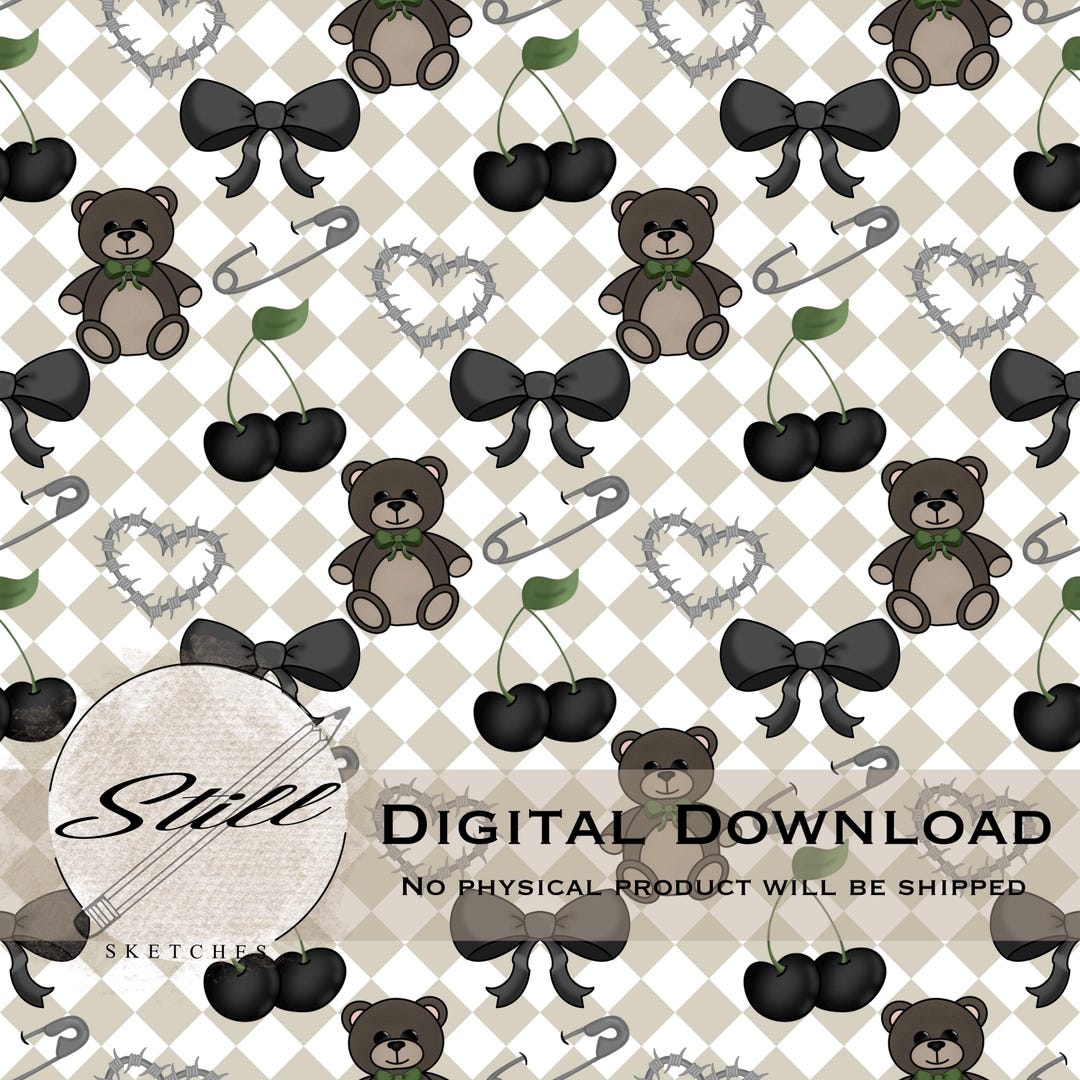 Safety Pin Pattern Safety Pin Softie - Seamless Pattern Digital Download - Etsy