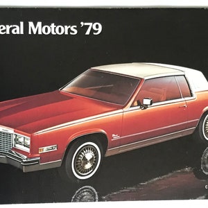 Rare 1979 GM Product Guide with Specifications and Prices for all GM car lines  Chevrolet, Oldsmobile, Pontiac, Buick, Cadillac Corvette