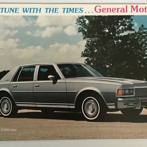 Rare 1977 GM Product Guide with Specifications and Prices for all GM car lines, Chevrolet, Oldsmobile, Pontiac, Buick, Cadillac Corvette