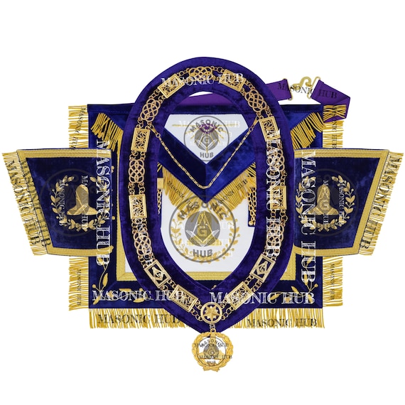 ▪️50’s【FREE MASONRY】ACCSESSORIES Classic 1950s Masonic White Gold Filled & Glass Golden