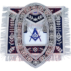 Masonic Grand Lodge Master Mason Lambskin Apron & Chain Collar - Craftsmanship