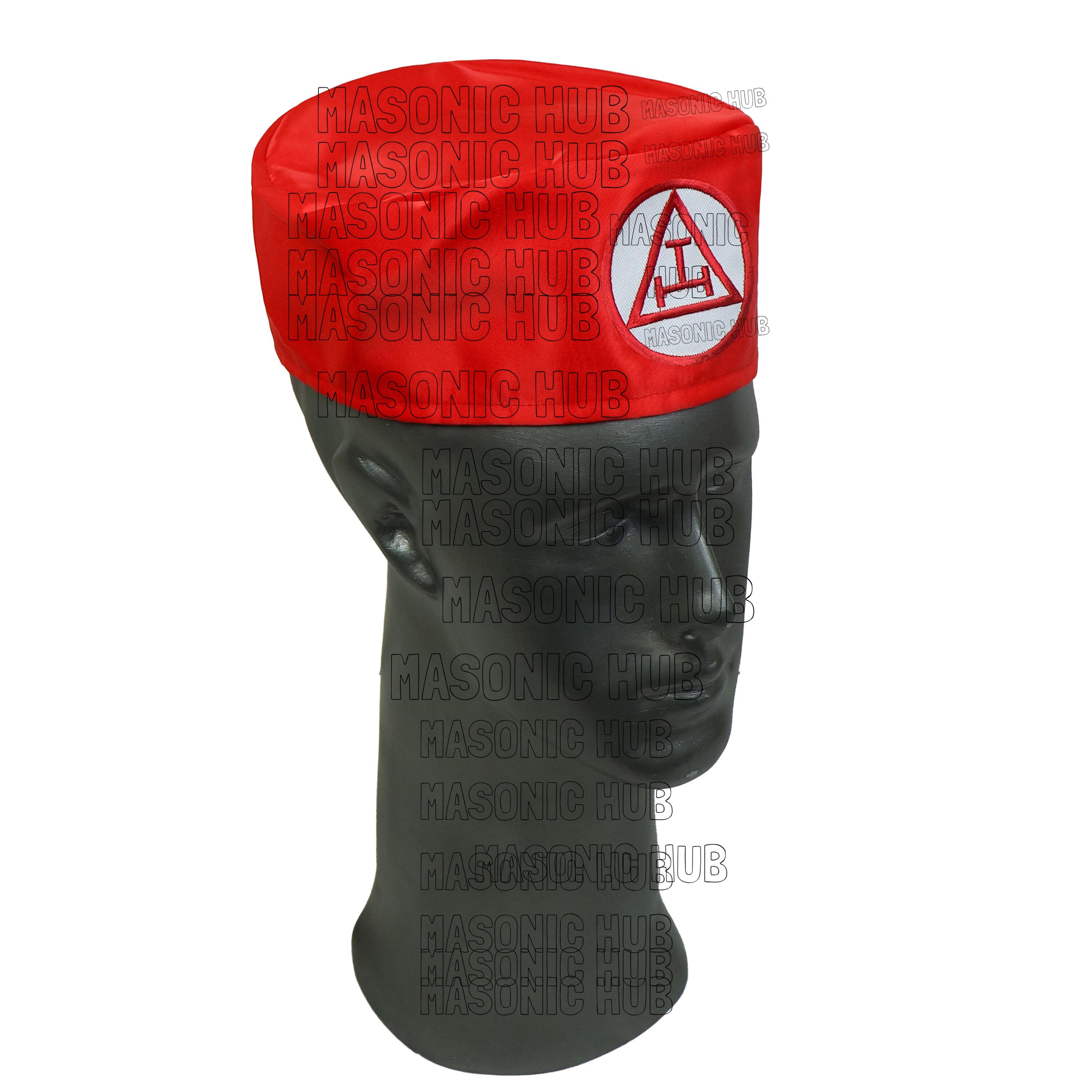 Royal Arch Masons Red Soft Cap With Royal Arch Emblem
