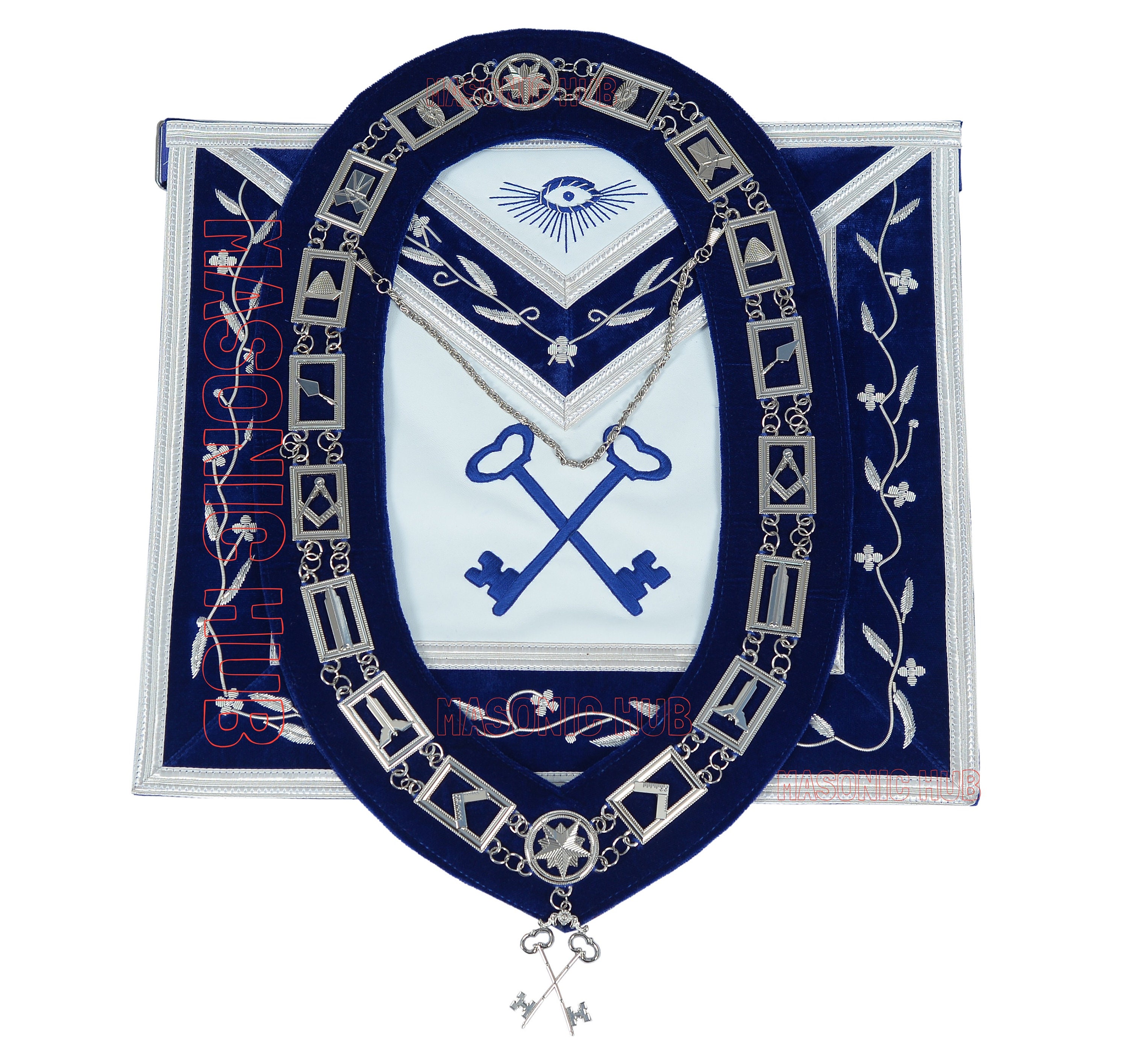 Masonic Past Master Quadrant Embroidery Iron On/sew on Patches, 3