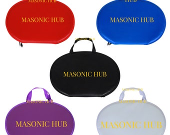 Masonic Regalia Chain Collar Case With Soft Padded Lining - 5 COLORS