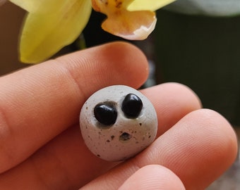Baby desk buddy, Pet Rock, Baby Rock, Tiny Rock with accessories, Custom handmade rock, Desk accents, Minimalist, Decorations, Unique Toy