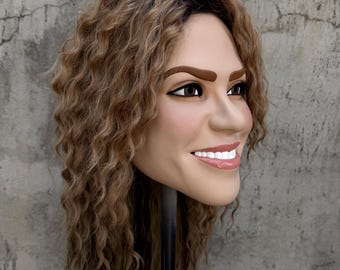 Shakira cabezon botarga hora loca reguetonero queen band cabezones party props cosplay disfraz kostuum custom heads pop