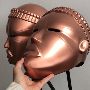 Mascaras con diseño tipo africano helmet cabezon casco carnaval fiesta