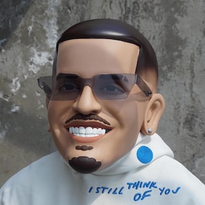 Oniel bebeshito big head cabezon botarga hora loca reguetonero reggaeton cabezones party props cosplay disfrz costume custom heads