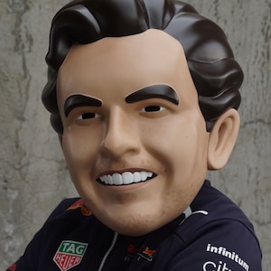 Checo Pérez cabezon helmet Sergio Perez formula1 F1