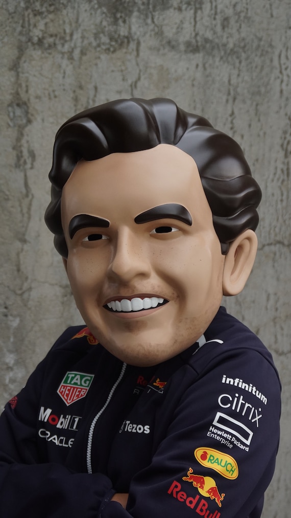 Checo Pérez cabezon helmet Sergio Perez formula1 F1