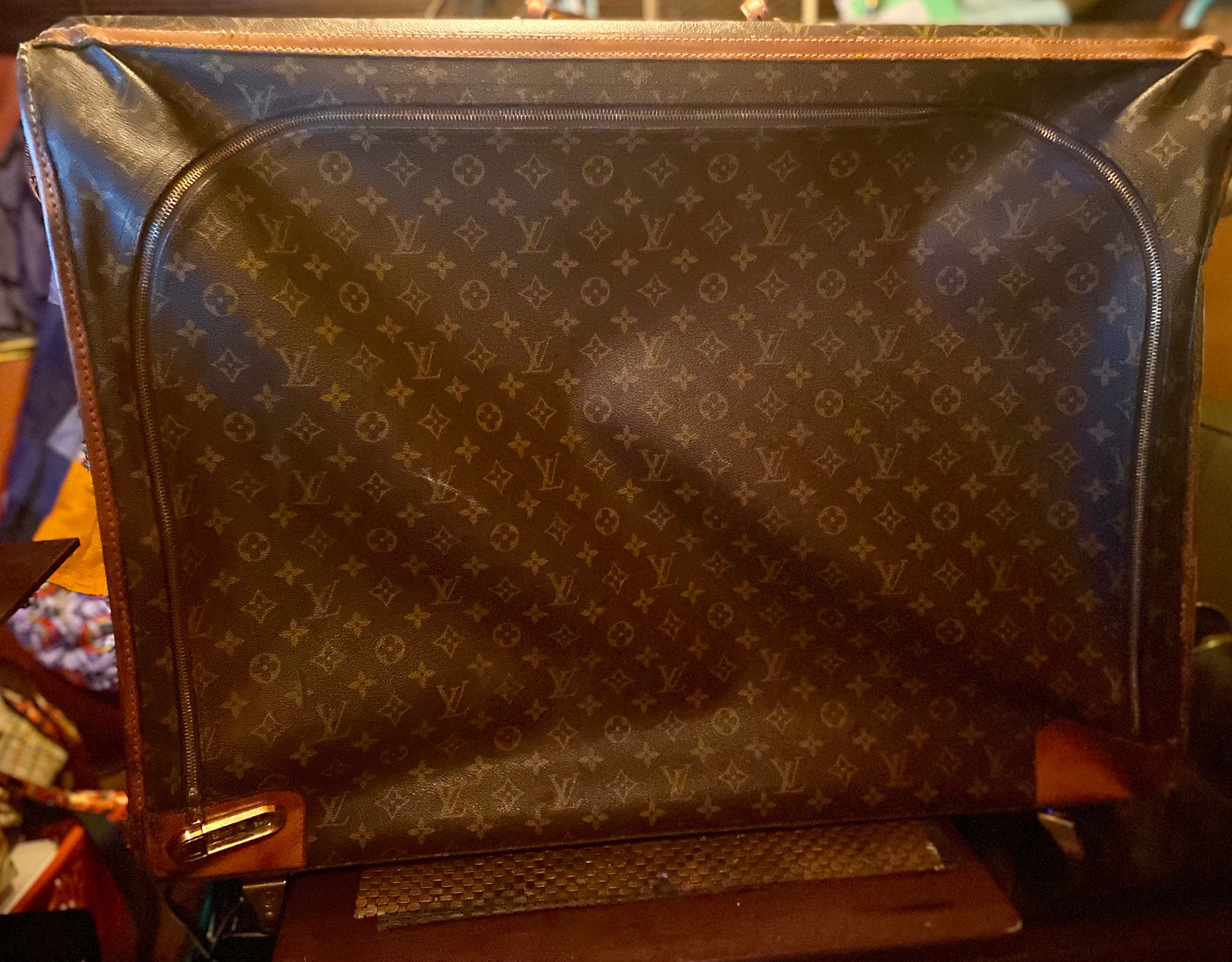 Vintage Louis Vuitton Custom Clear Acrylic LV Monogram Moët Suitcase Trunk  SALE