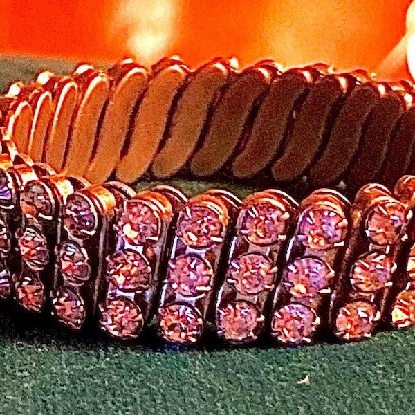 Rhinestone Stretch Bracelet Etsy