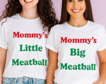 Mommy’s Little Meatball & Big Meatball Shirts • Love Island Inspired Sorority Reveal Tops • Cute Big Little Gifts • Big Little Shirts