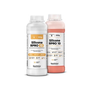 Silicone rubber 1:1 for silicone soft moulds R PRO 10, non-toxic and safe with platinum catalyst