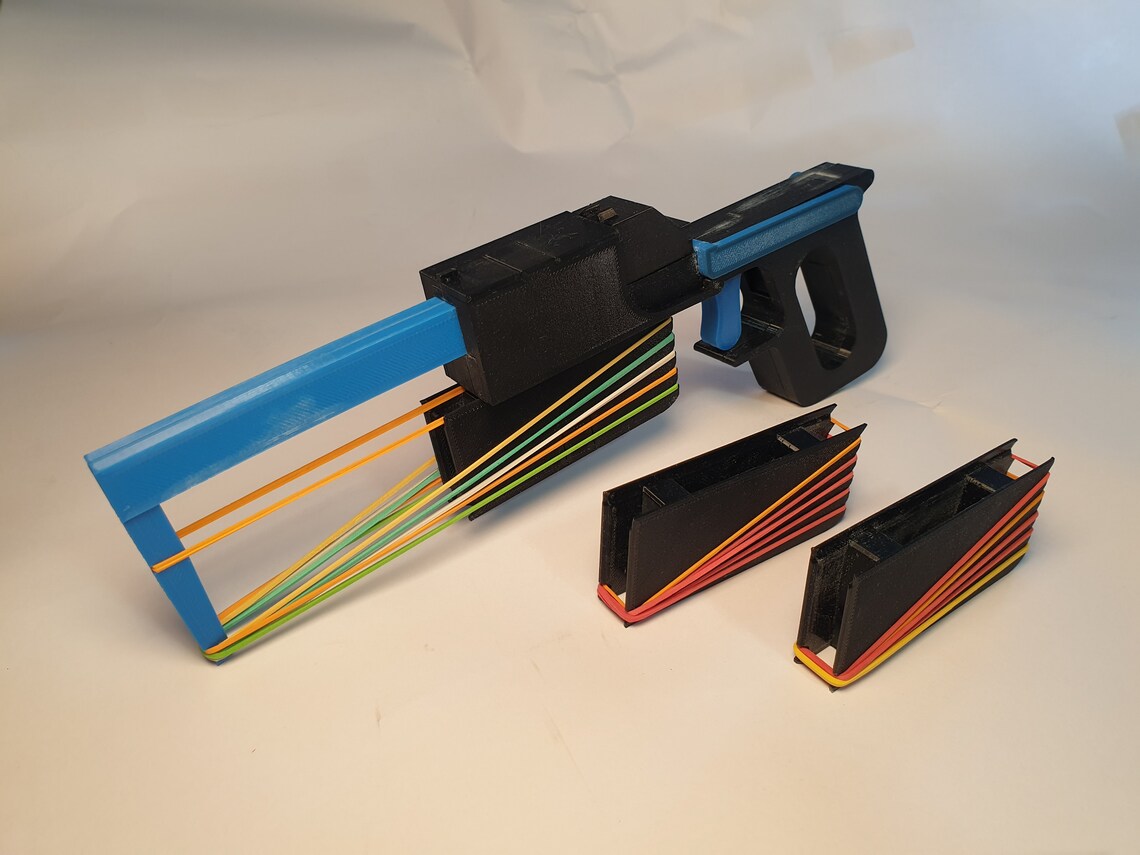 Rubber Band Gun STL File for 3D Printing Etsy UK
