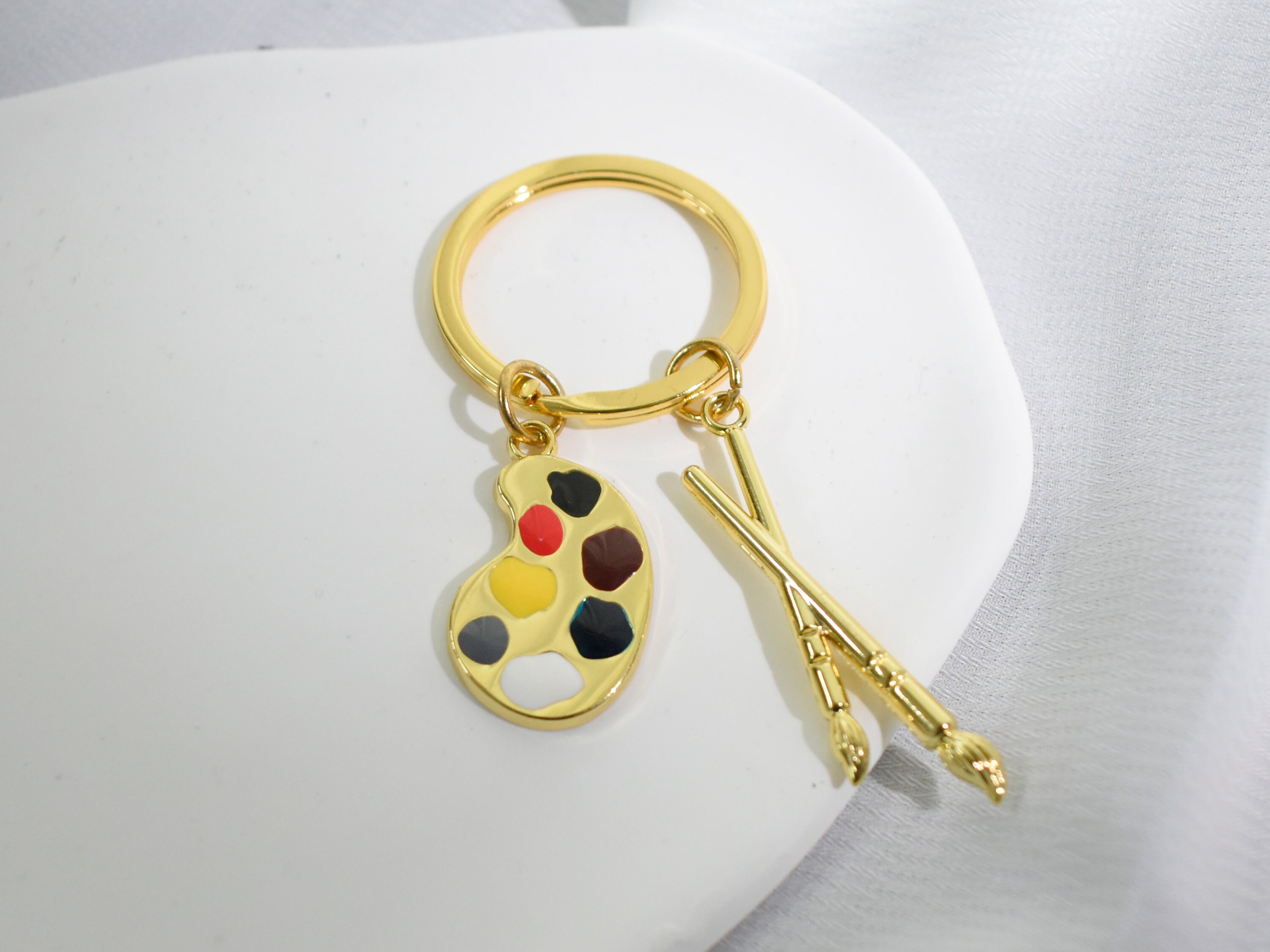 Personalized Artist Key Chain/palette Key Ring/friend Gift/gift for Her ...