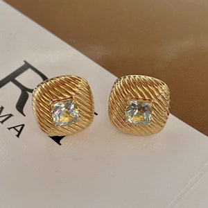 Unique genuine Aquamarine stud earrings/cushion cut Aquamarine stud earrings gold/gold aquamarine stud earrings/gold aquamarine earrings