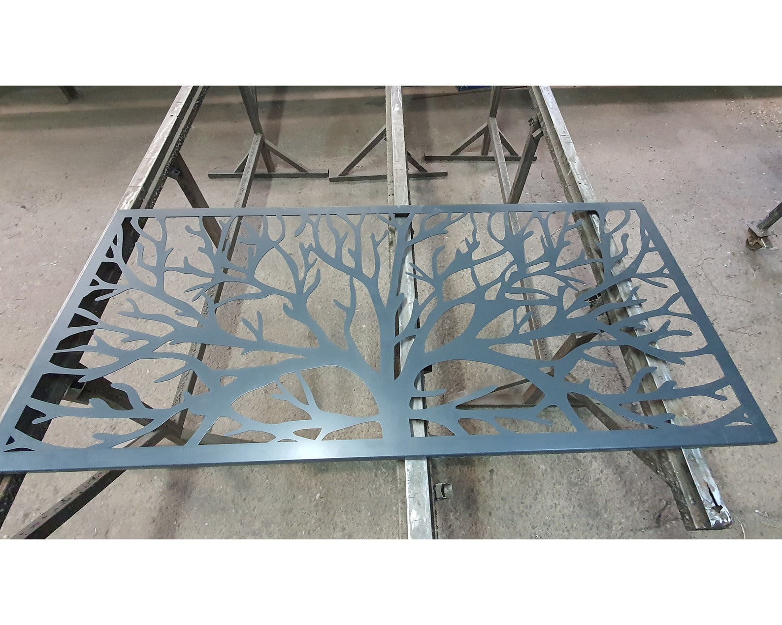 Metal Railing Panel Laser Cut Deck Panel Staircase Etsy