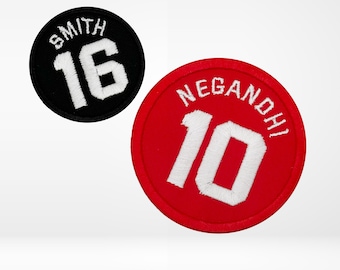 Baseball Numbering Type Patch