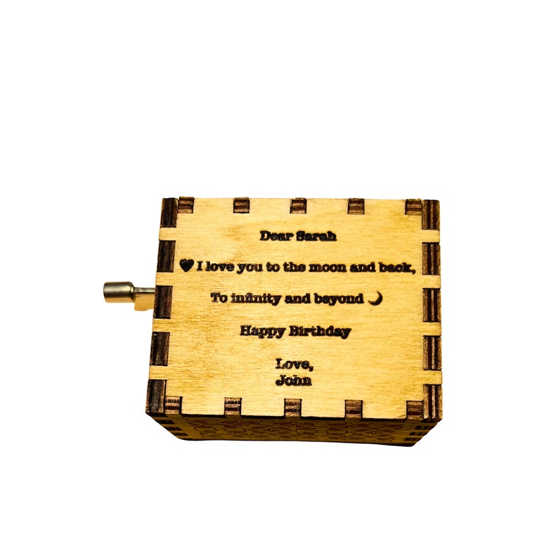 Personalized Handcranked Wooden Music Box jesus Loves Me Christian Song Engraved With Loving