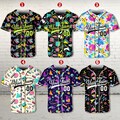 Personalized Retro 80s 90s Baseball Jersey, Custom Team Name Shirt, Vintage Baseball Jersey For Baseball Fans, Disco Man Outfit Shirt product logo