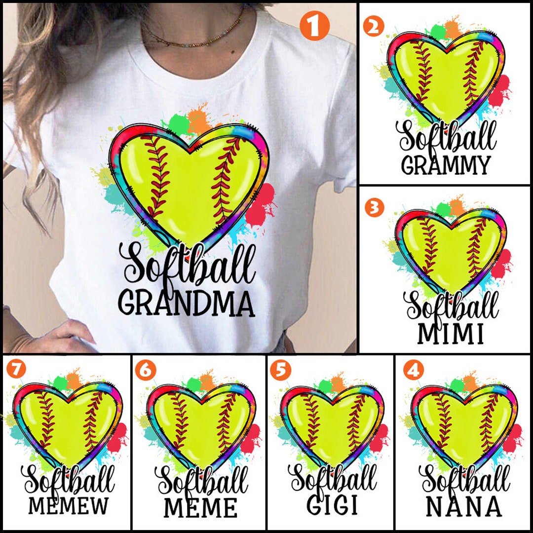 Custom Softball Grandma Shirt Grandma Softball Shirt Etsy