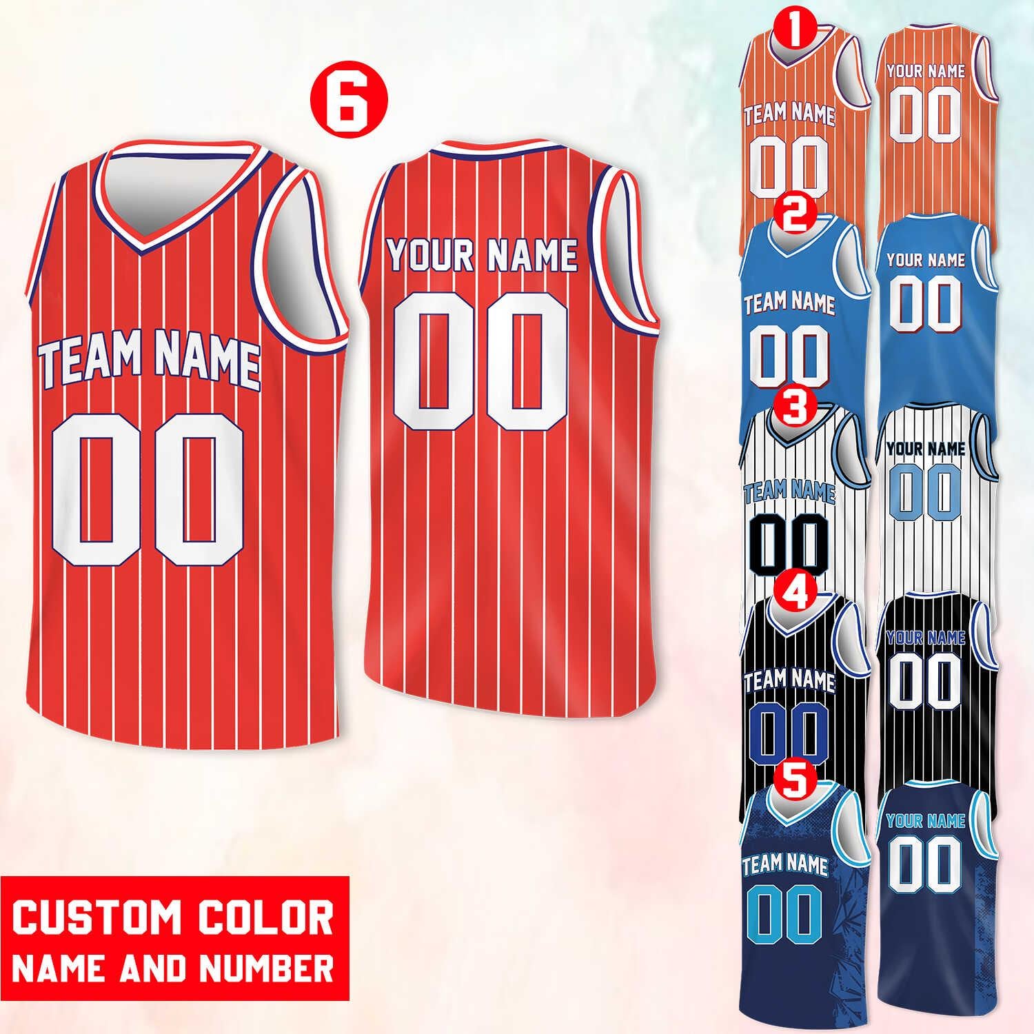 Custom Basketball Jersey Team Name & Number, Basketball Jersey