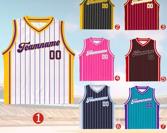 Camiseta de baloncesto personalizada con nombre y número del equipo, camiseta de baloncesto personalizada para niños jóvenes, atuendo para el día del juego, camiseta de cumpleaños para niños, camiseta para niños pequeños