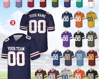 Gepersonaliseerde voetbalteam, aangepaste teamnaam en -nummer voetbalshirt, shirt met V-hals korte mouw, voetbalshirts