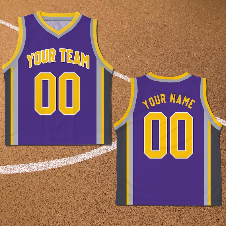 Custom Basketball Jersey Team Name & Number, Personalized Youth Kid Basketball Jersey, Game Day Outfit, Kids Birthday Jersey, Toddler Jersey 10