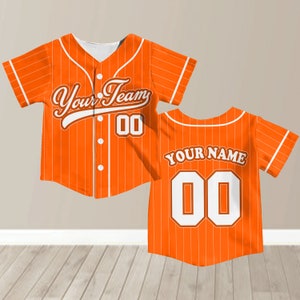 Personalized Team Name And Number Baseball Jersey, Custom Youth Kid Baseball Jersey, Baseball Jersey Uniform For Baseball Fans Lovers