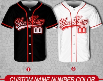 Personalized Team Name And Number Baseball Jersey, Custom Baseball Jersey Shirt, Baseball Jersey Uniform For Baseball Fans Lovers