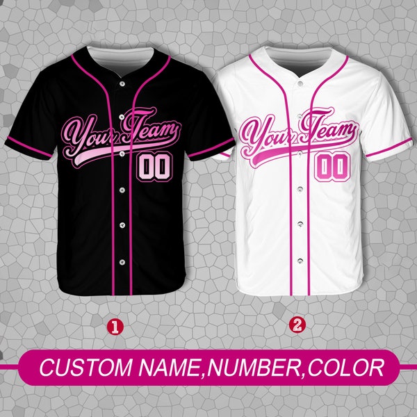 Personalisierte Team Name und Nummer Baseball Jersey, kundenspezifisches Baseball Jersey Shirt, Baseball Jersey Uniform für Baseball Fans Liebhaber