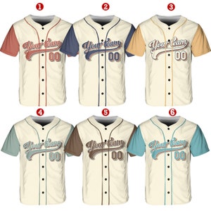 Personalized Vintage Team Name And Number Baseball Jersey, Custom Baseball Jersey Shirt, Baseball Jersey Uniform For Baseball Fans Lovers