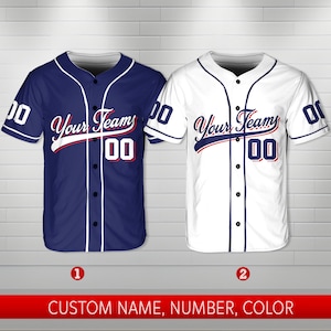 Personalized Team Name And Number Baseball Jersey, Custom Baseball Jersey Shirt, Baseball Jersey Uniform For Baseball Fans Baseball Lovers