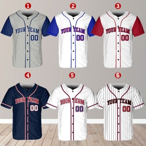 Personalized Team Name And Number Baseball Jersey, Custom Baseball Jersey Shirt, Baseball Jersey Uniform For Baseball Fans Baseball Lovers