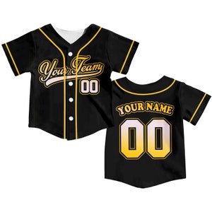 Personalized Team Name And Number Baseball Jersey, Custom Youth Kid Baseball Jersey, Baseball Jersey Uniform For Baseball Fans Lovers