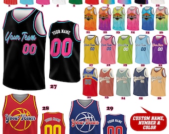 Nombre y número del equipo de camiseta de baloncesto personalizado, equipo de camiseta de baloncesto, traje del día del juego, camiseta de baloncesto para jugadores amantes de los fanáticos del baloncesto