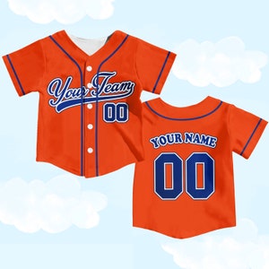 Personalized Team Name And Number Baseball Jersey, Custom Youth Kid Baseball Jersey, Baseball Jersey Uniform For Baseball Fans Lovers