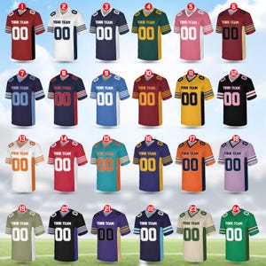Squadra di calcio personalizzata, maglia da calcio con nome e numero della squadra personalizzati, maglia a maniche corte con scollo a V, maglie da calcio